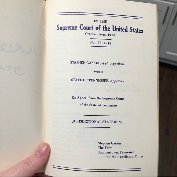 The Grass Case NEW RARE Soft Cover book Stephen Gaskin versus State of Tennessee - Picture 3 of 5